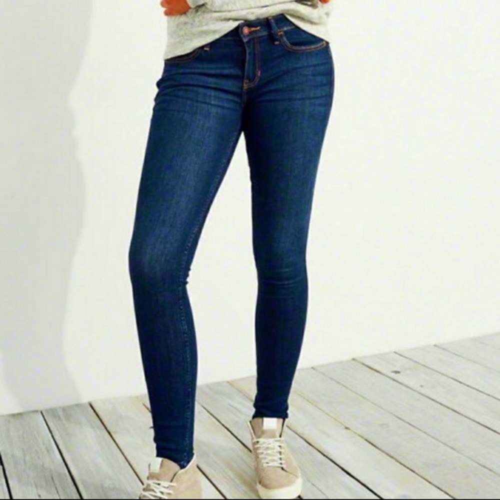Hollister Low Rise Dark Skinny Jeans
